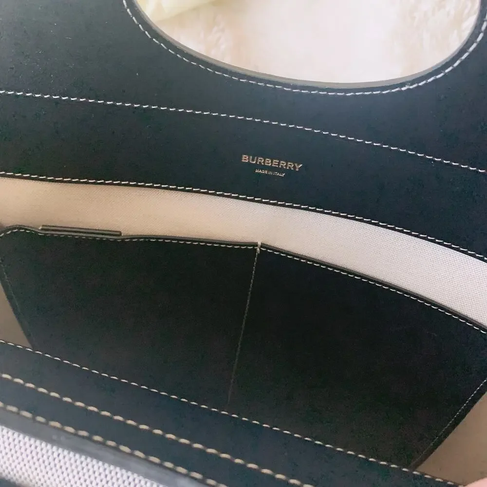 Burberry Medium Pocket Bag - Black/Tan - Picture 11 of 16